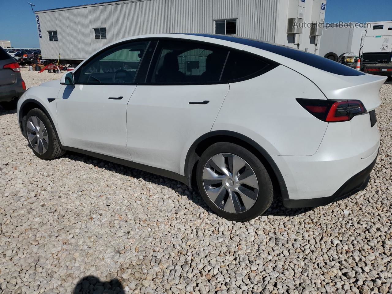 2021 Tesla Model Y  White vin: 5YJYGAED1MF142722