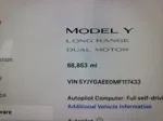 2021 Tesla Model Y  Black vin: 5YJYGAEE0MF117433