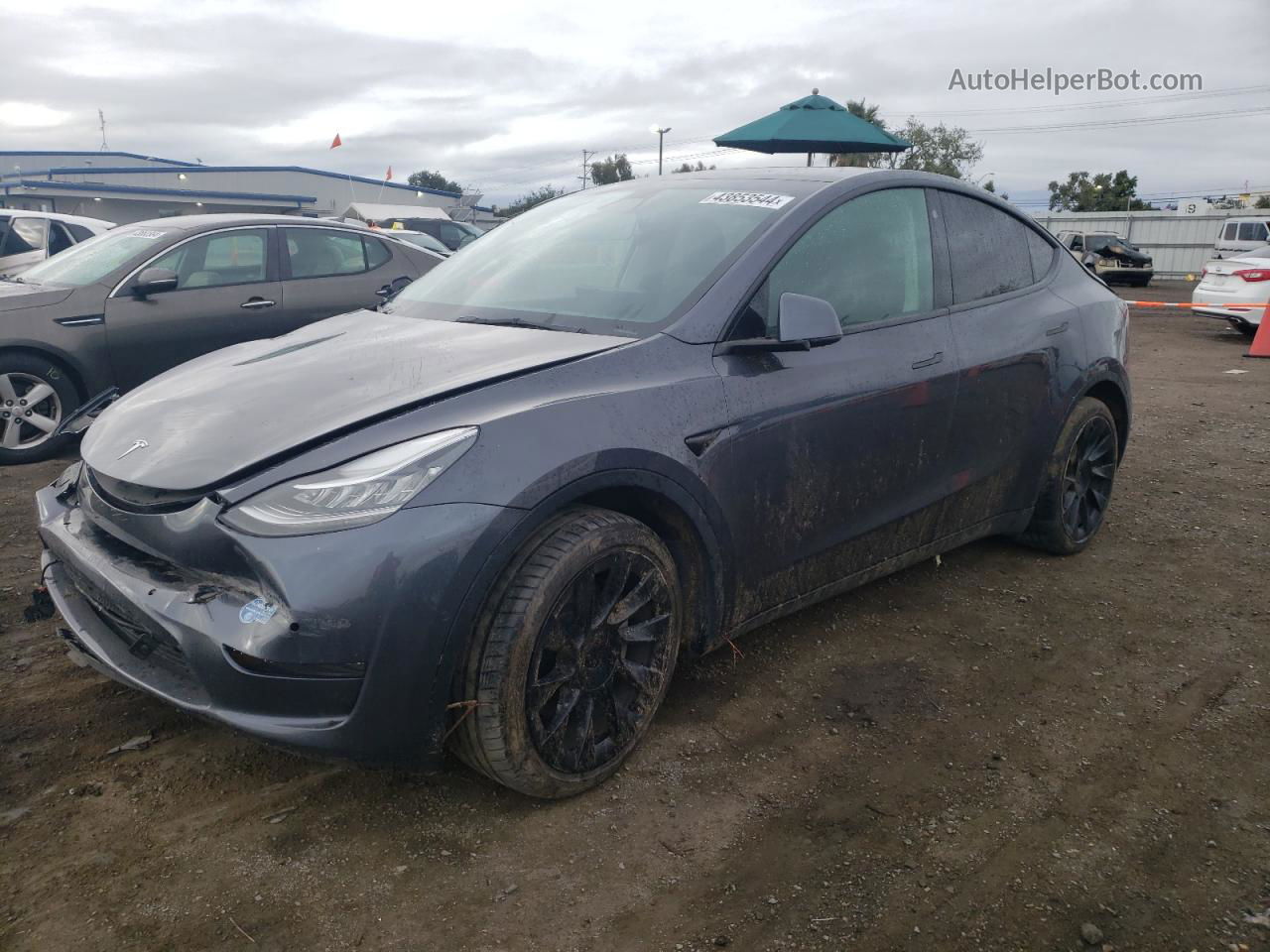 2021 Tesla Model Y  Charcoal vin: 5YJYGAEE2MF274428