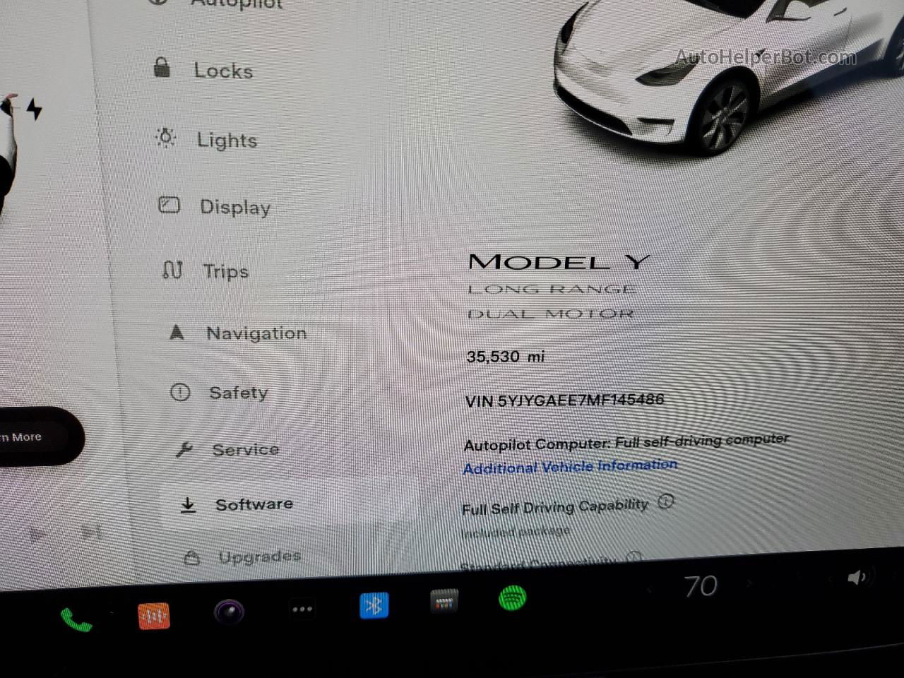 2021 Tesla Model Y  White vin: 5YJYGAEE7MF145486