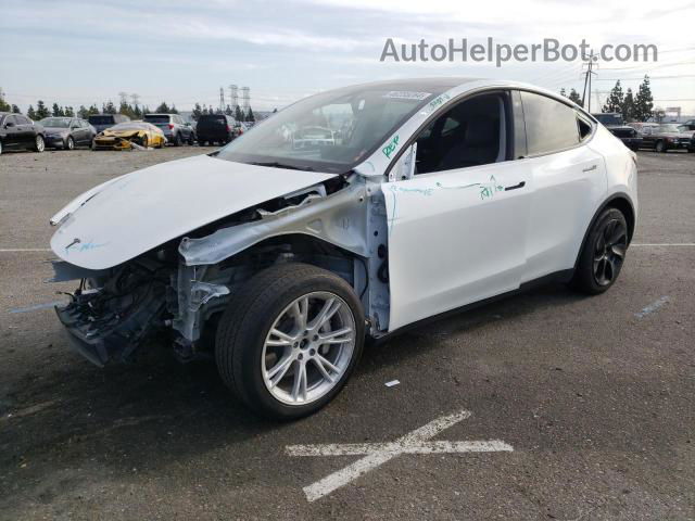 2021 Tesla Model Y  White vin: 5YJYGAEE7MF283013