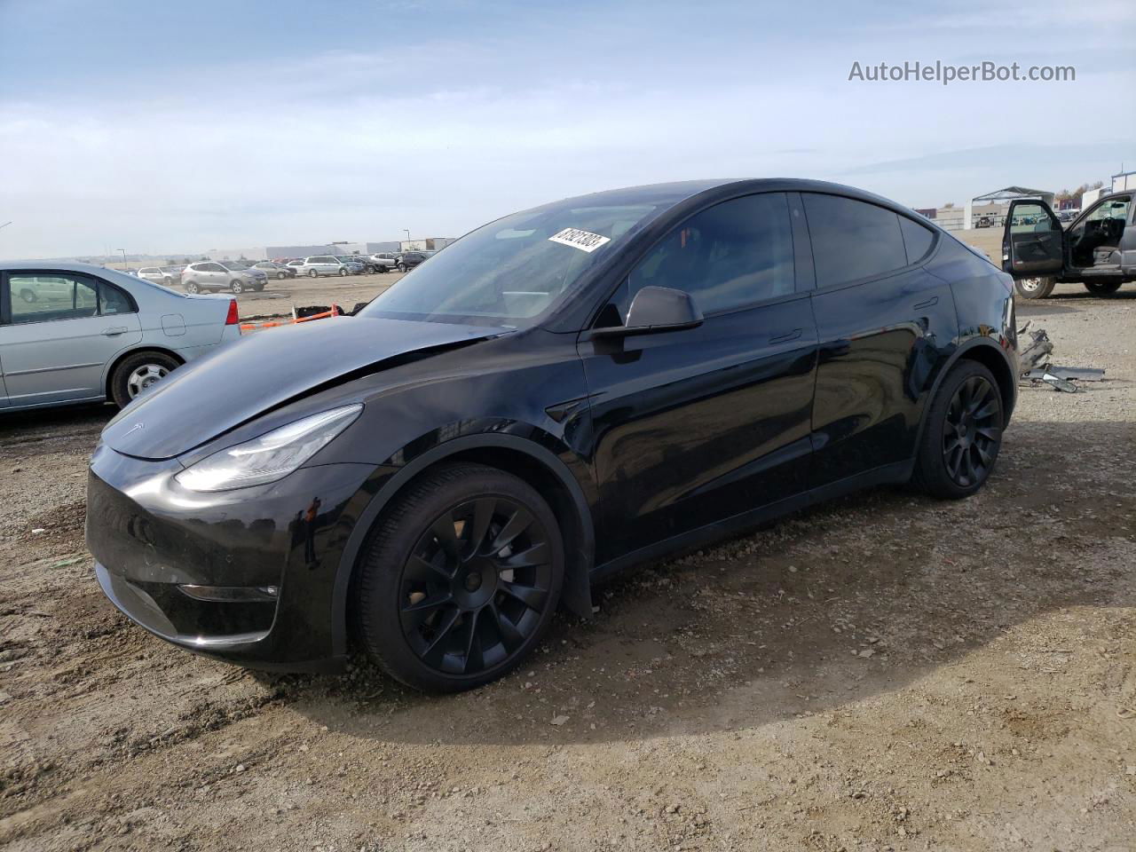 2021 Tesla Model Y  Black vin: 5YJYGAEE9MF137910