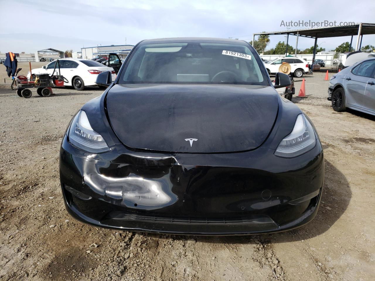 2021 Tesla Model Y  Black vin: 5YJYGAEE9MF137910