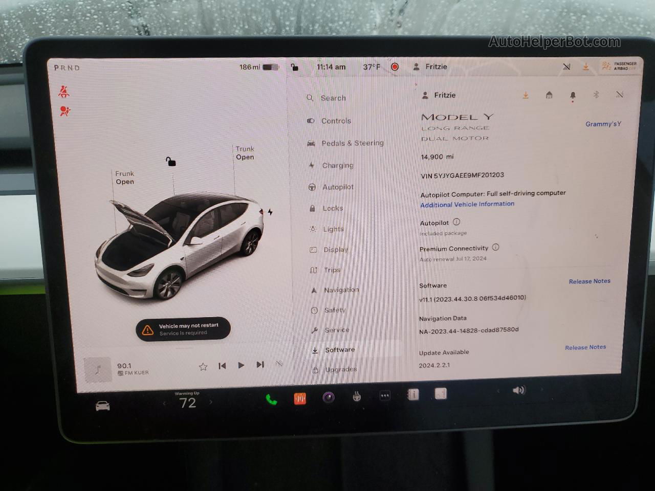 2021 Tesla Model Y  White vin: 5YJYGAEE9MF201203