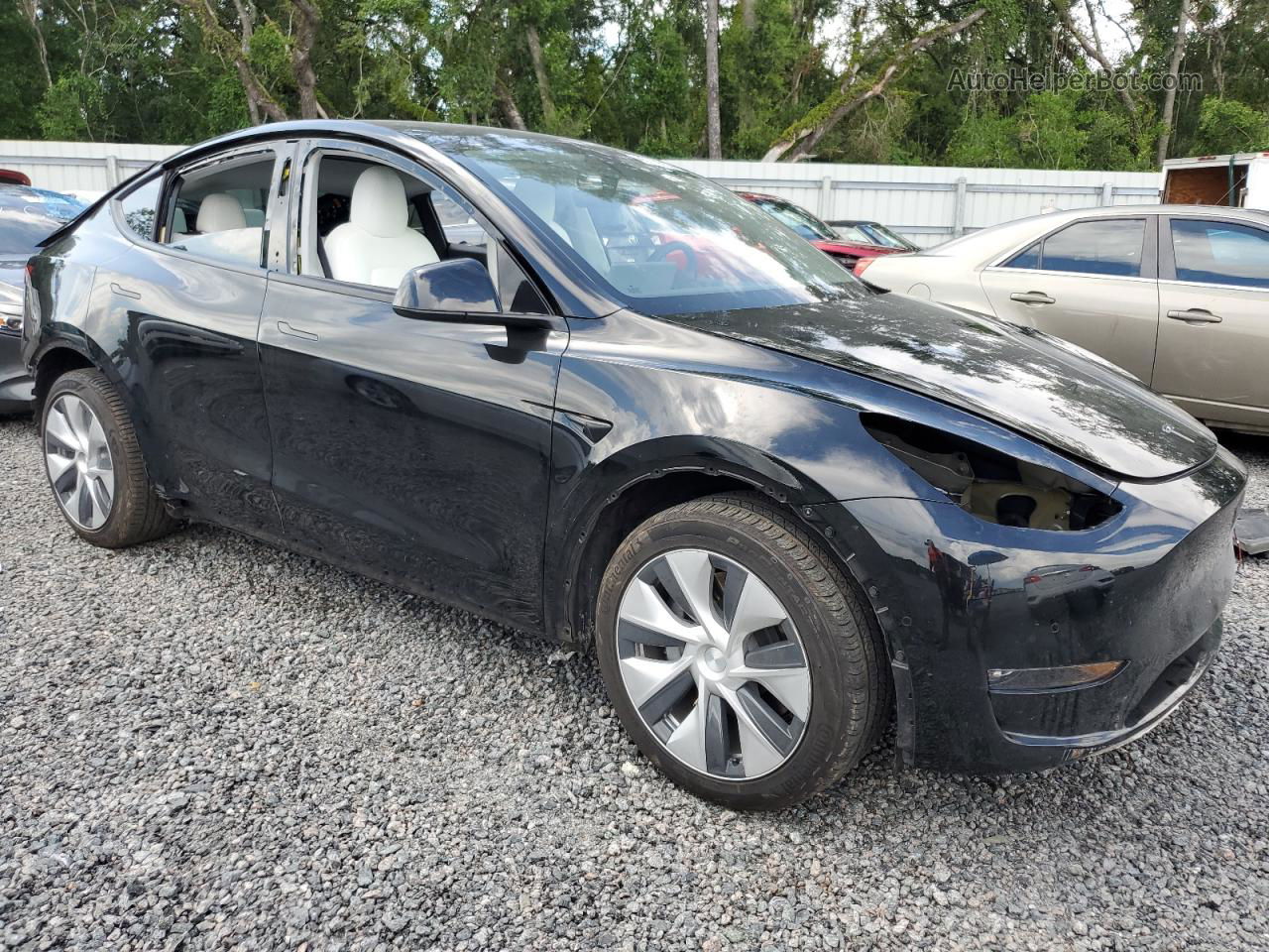 2021 Tesla Model Y  Black vin: 5YJYGAEE9MF247243