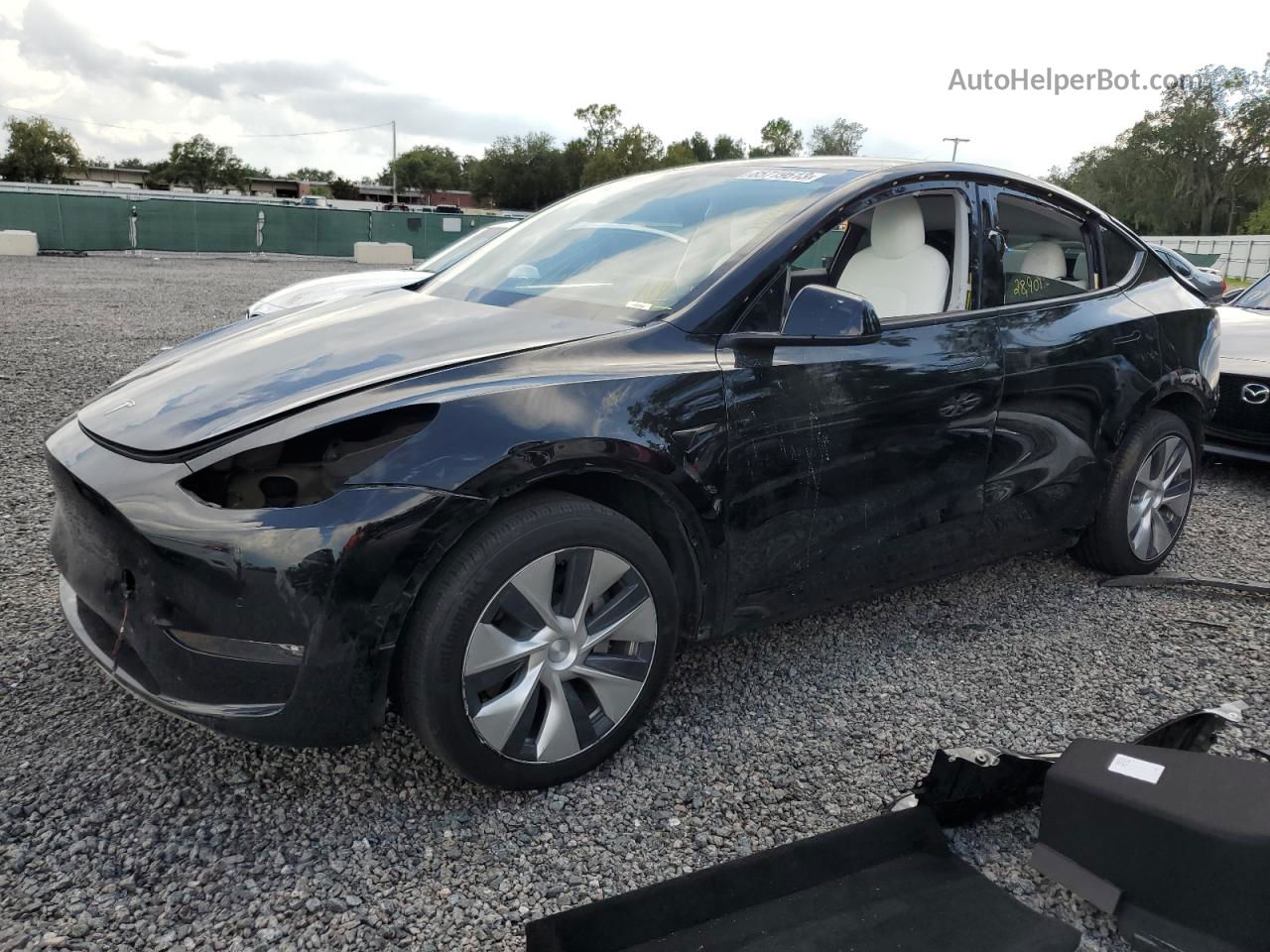 2021 Tesla Model Y  Black vin: 5YJYGAEE9MF247243