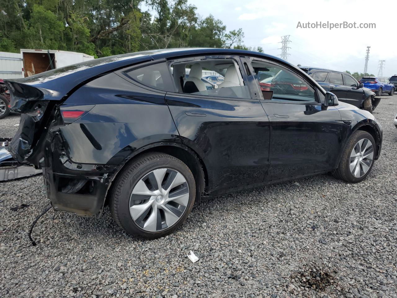 2021 Tesla Model Y  Black vin: 5YJYGAEE9MF247243