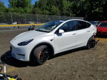 2021 Tesla Model Y  White vin: 5YJYGAEEXMF196609