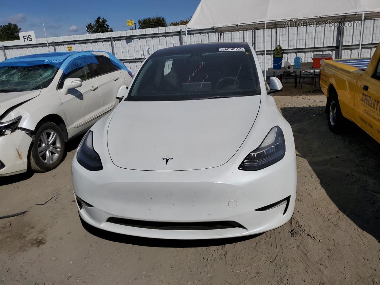 2021 Tesla Model Y  Белый vin: 5YJYGDED6MF113993