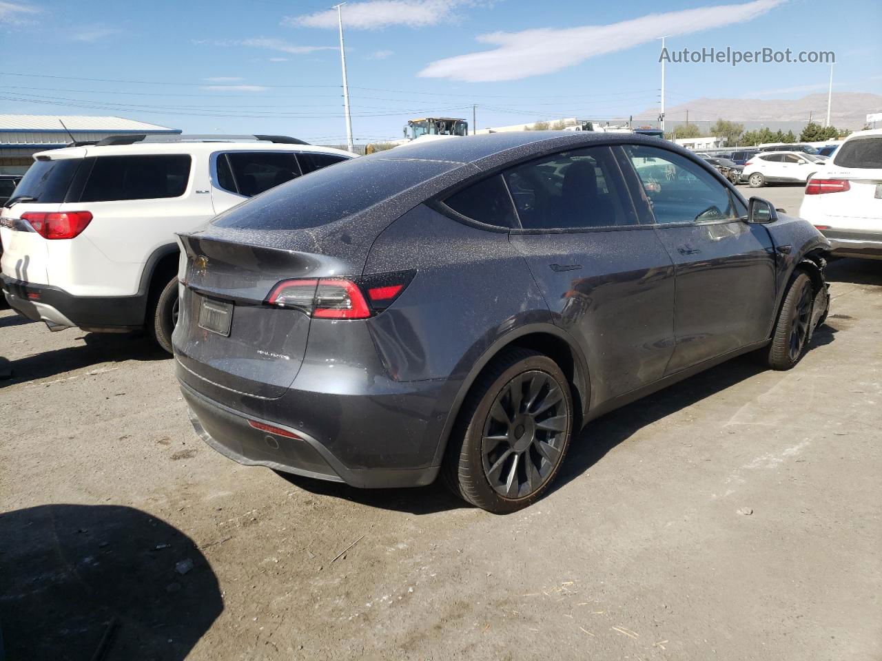 2020 Tesla Model Y  Gray vin: 5YJYGDEE0LF037923