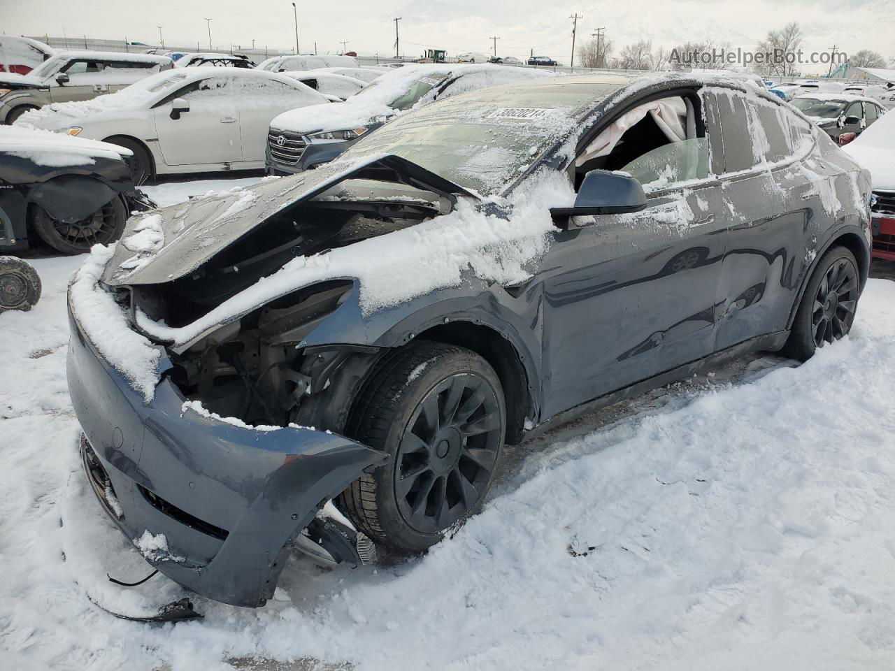 2020 Tesla Model Y  Серый vin: 5YJYGDEE0LF052034