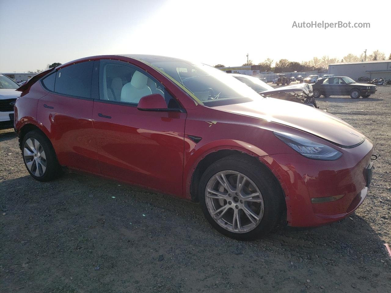 2021 Tesla Model Y  Red vin: 5YJYGDEE0MF066940
