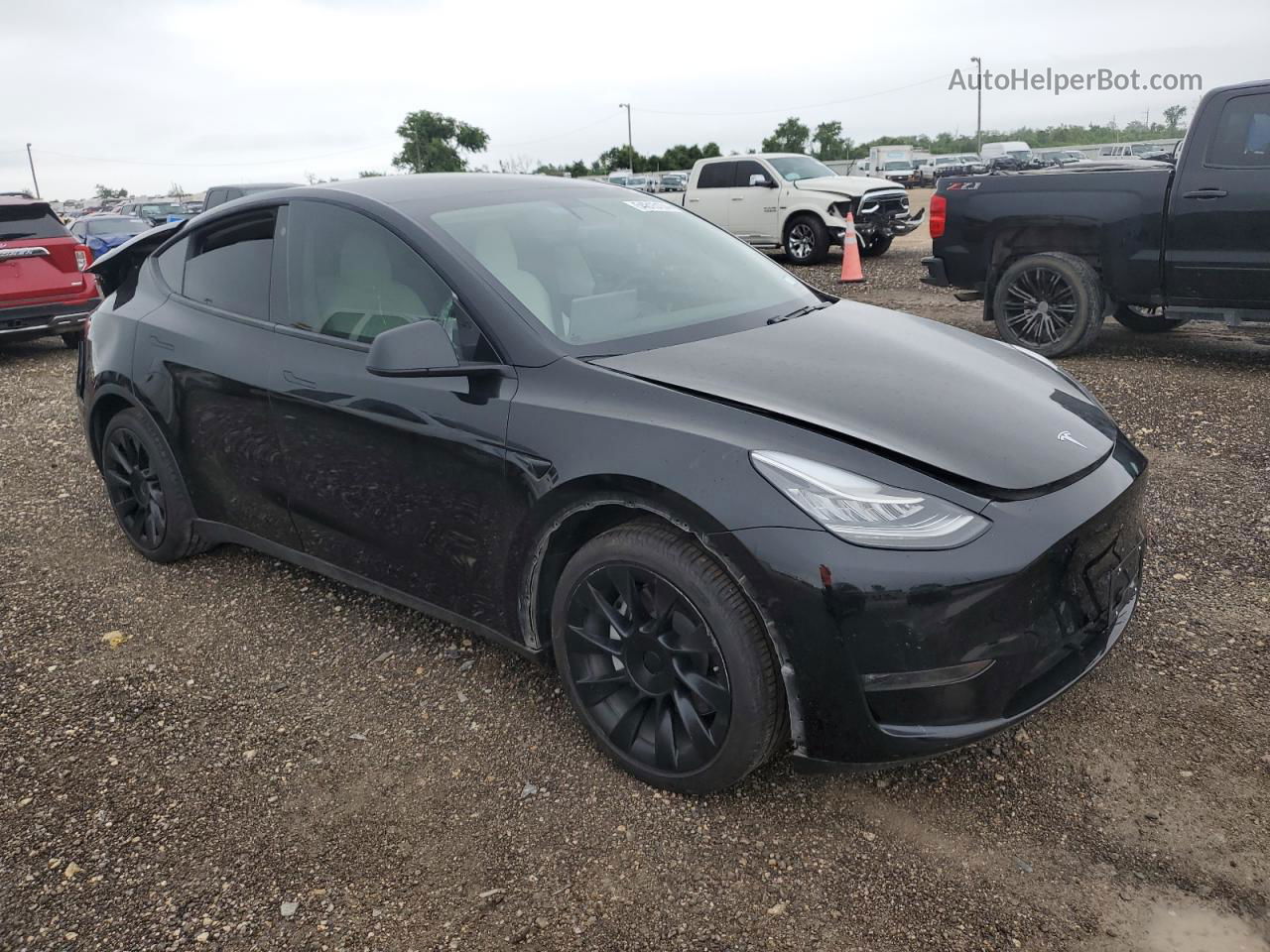 2021 Tesla Model Y  Black vin: 5YJYGDEE0MF069109