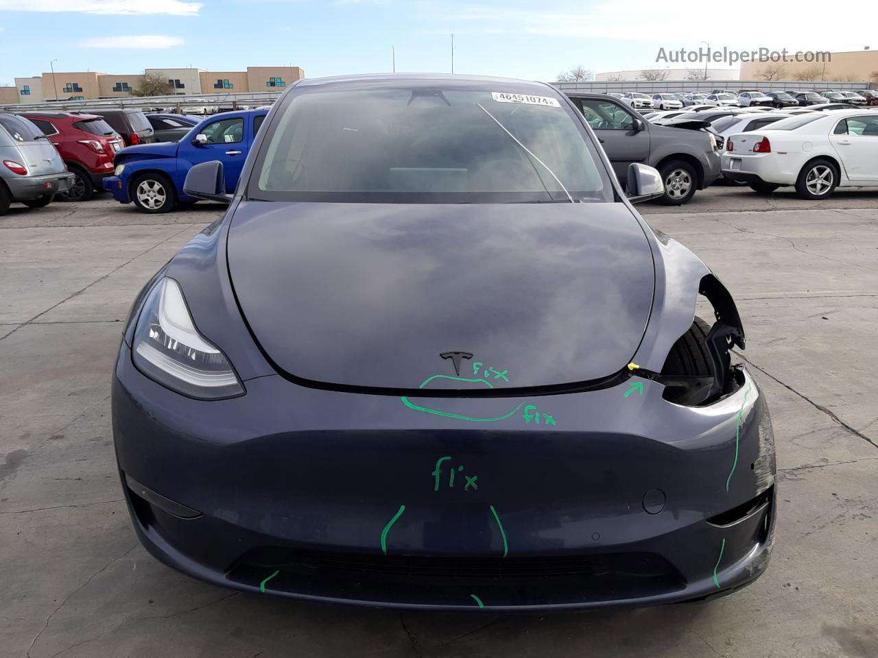 2020 Tesla Model Y  Charcoal vin: 5YJYGDEE1LF010973