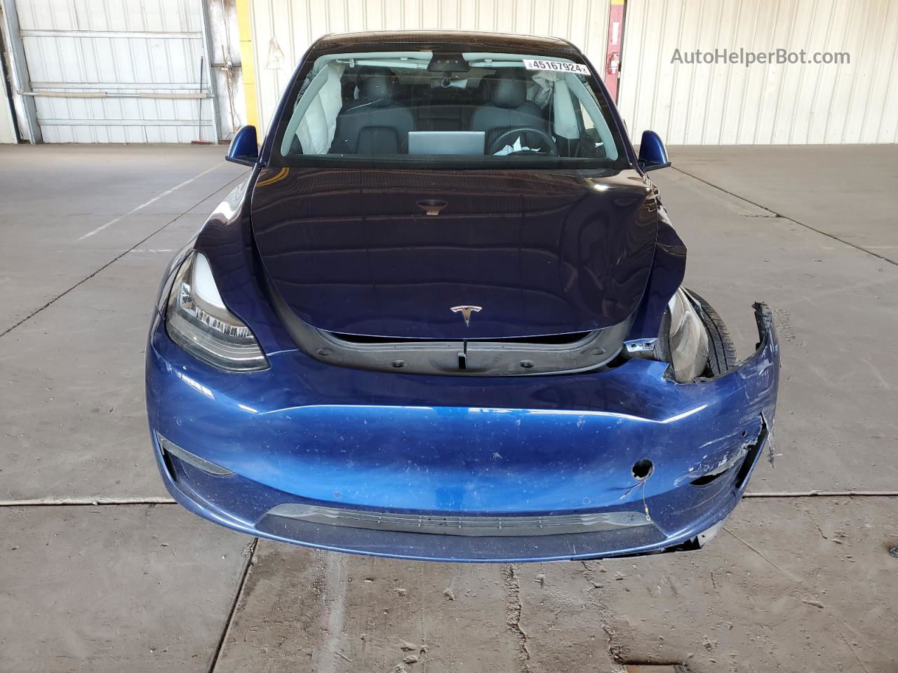 2021 Tesla Model Y  Blue vin: 5YJYGDEE1MF066932