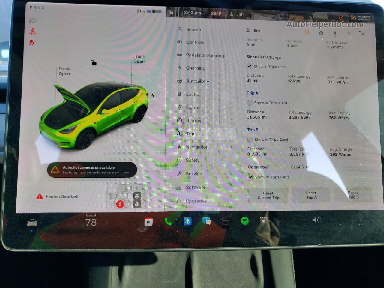 2021 Tesla Model Y  Gray vin: 5YJYGDEE1MF137871