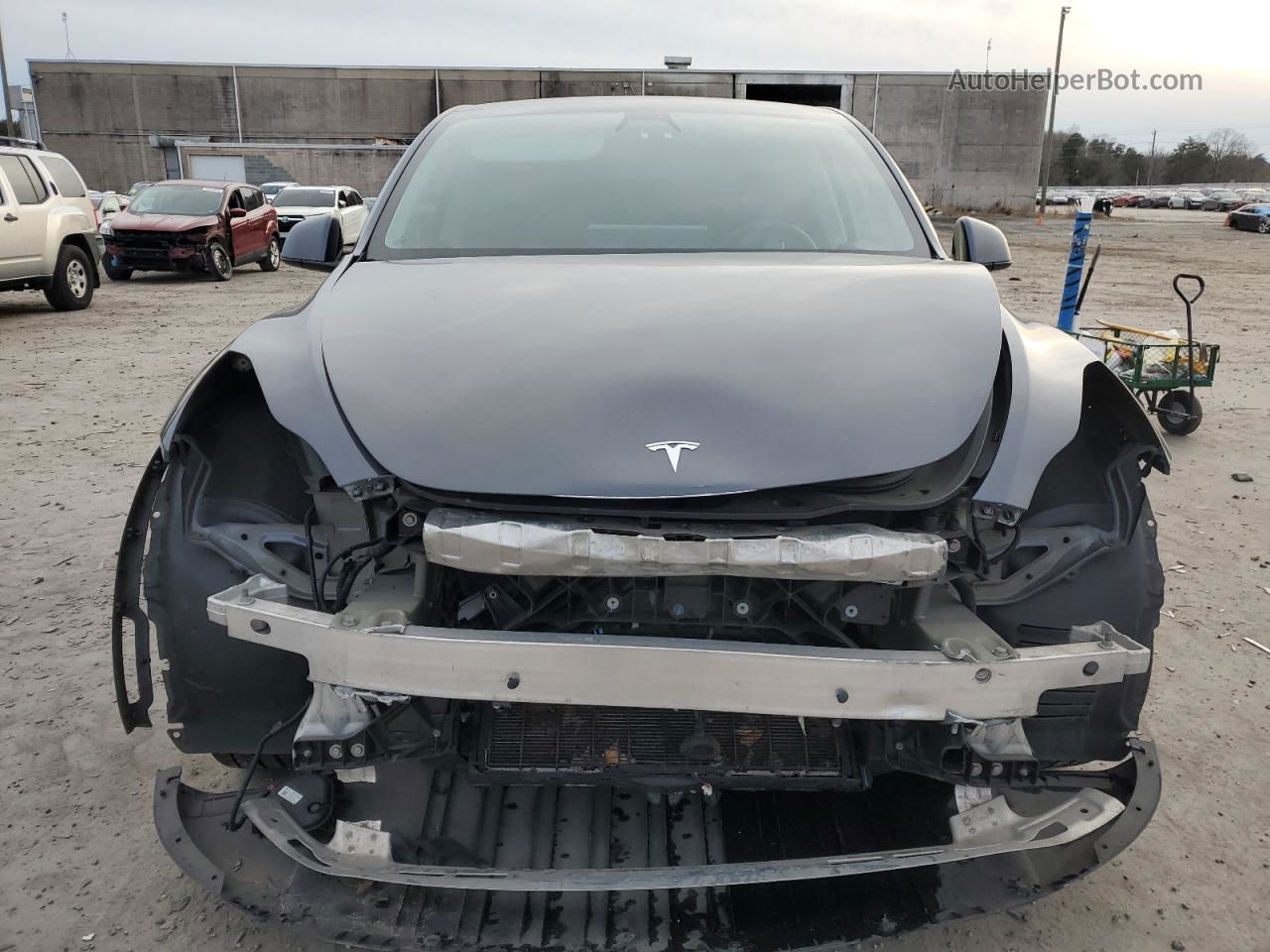 2021 Tesla Model Y  Gray vin: 5YJYGDEE1MF191753