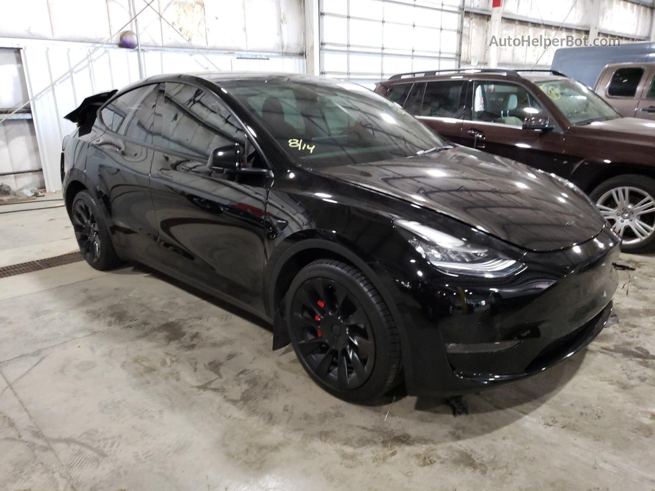 2021 Tesla Model Y  Black vin: 5YJYGDEE1MF245469