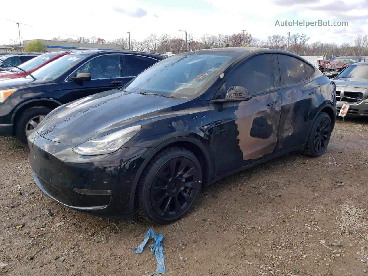 2021 Tesla Model Y  Black vin: 5YJYGDEE1MF265009