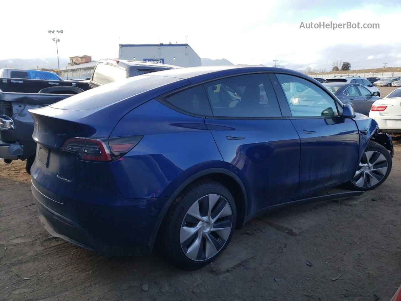 2020 Tesla Model Y  Blue vin: 5YJYGDEE2LF010254