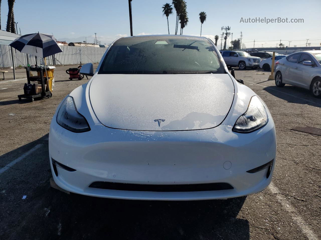 2020 Tesla Model Y  Белый vin: 5YJYGDEE2LF010805