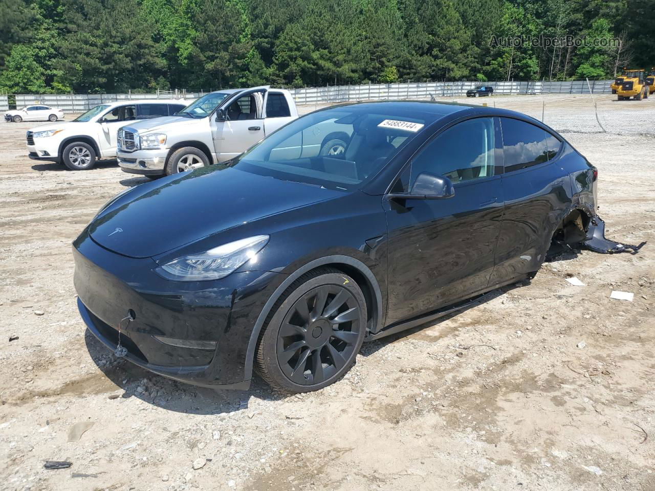 2020 Tesla Model Y  Black vin: 5YJYGDEE2LF058272