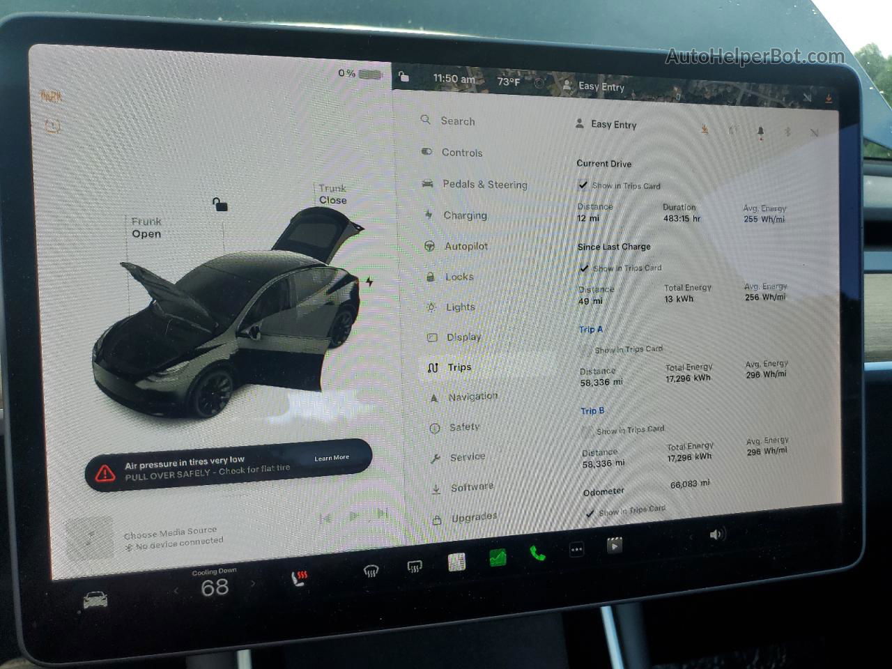 2020 Tesla Model Y  Black vin: 5YJYGDEE2LF058272