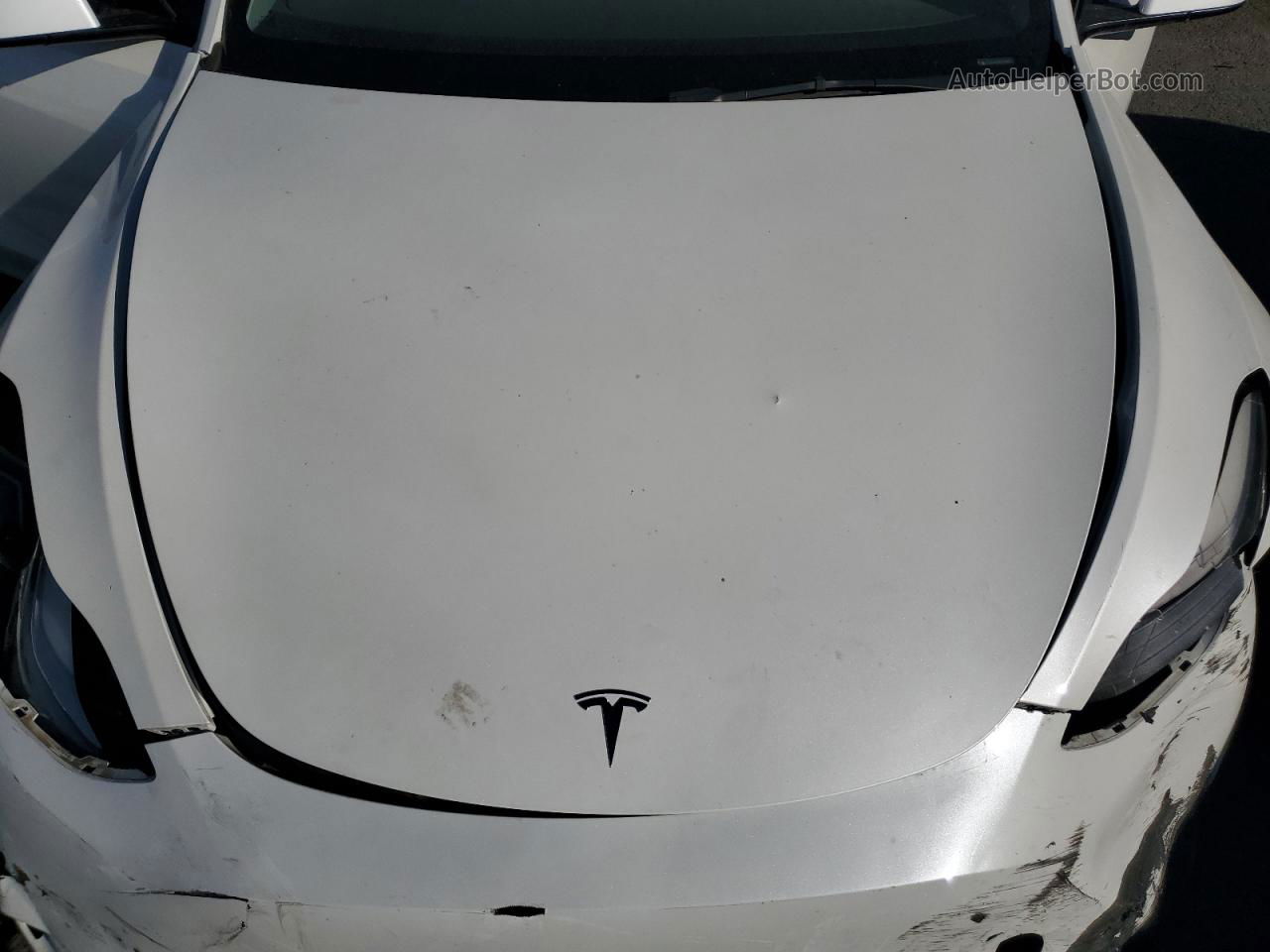 2021 Tesla Model Y  White vin: 5YJYGDEE2MF146661