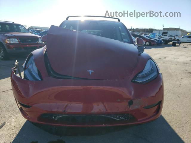 2021 Tesla Model Y  Бордовый vin: 5YJYGDEE2MF187971