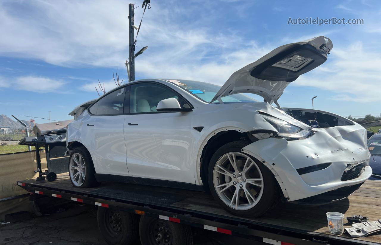 2021 Tesla Model Y  White vin: 5YJYGDEE2MF288086