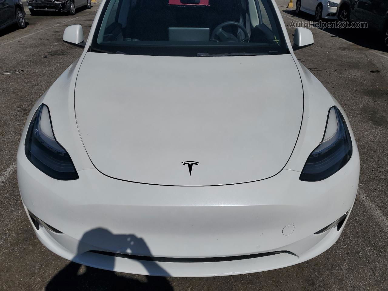 2020 Tesla Model Y  White vin: 5YJYGDEE3LF029718