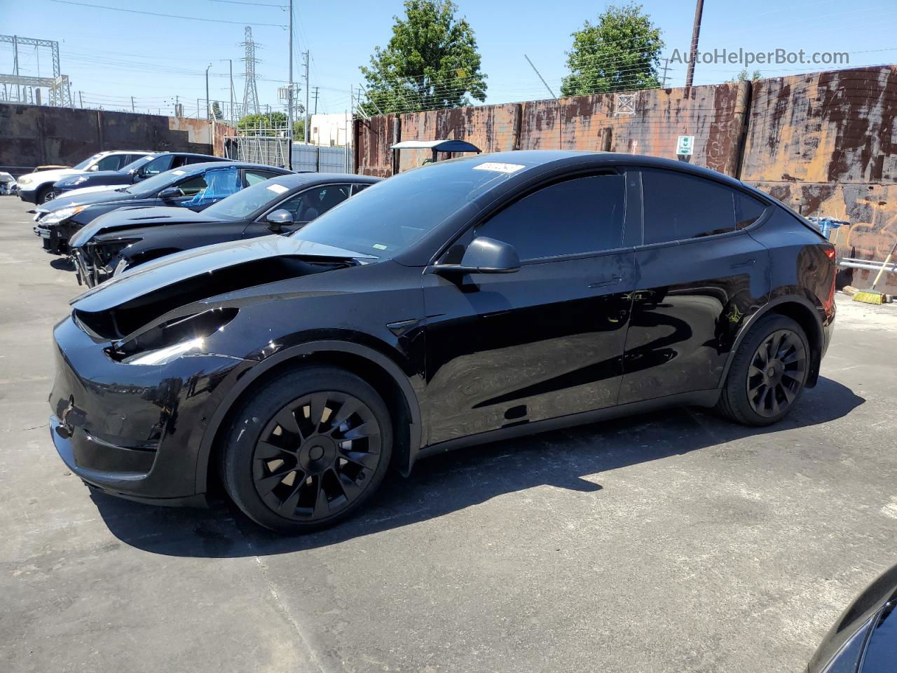 2021 Tesla Model Y  Black vin: 5YJYGDEE3MF095378