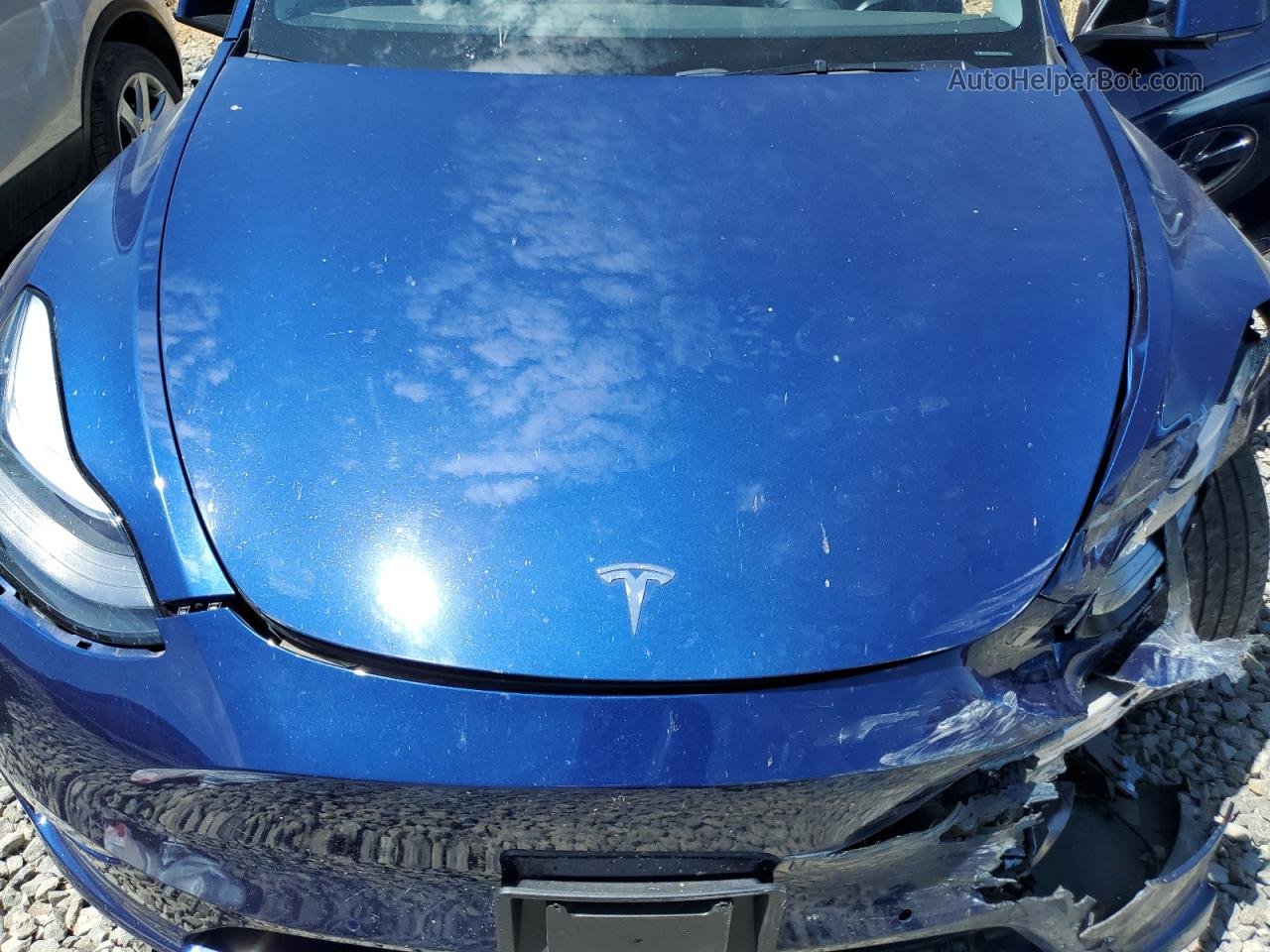 2021 Tesla Model Y  Blue vin: 5YJYGDEE3MF095414