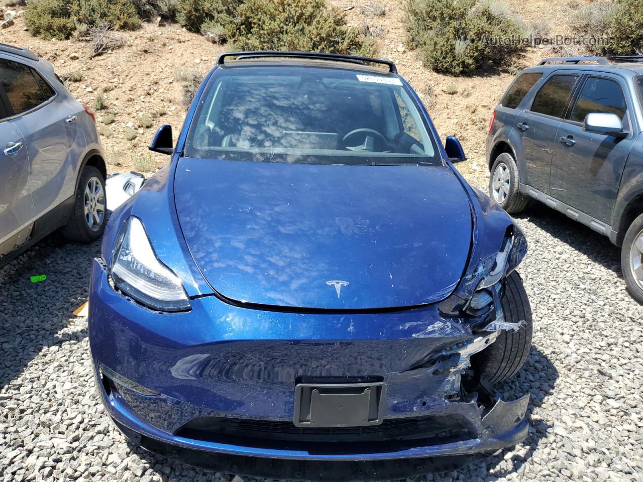 2021 Tesla Model Y  Blue vin: 5YJYGDEE3MF095414