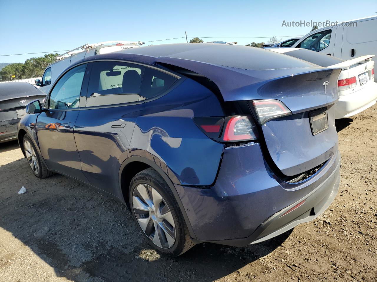 2021 Tesla Model Y  Blue vin: 5YJYGDEE3MF149472