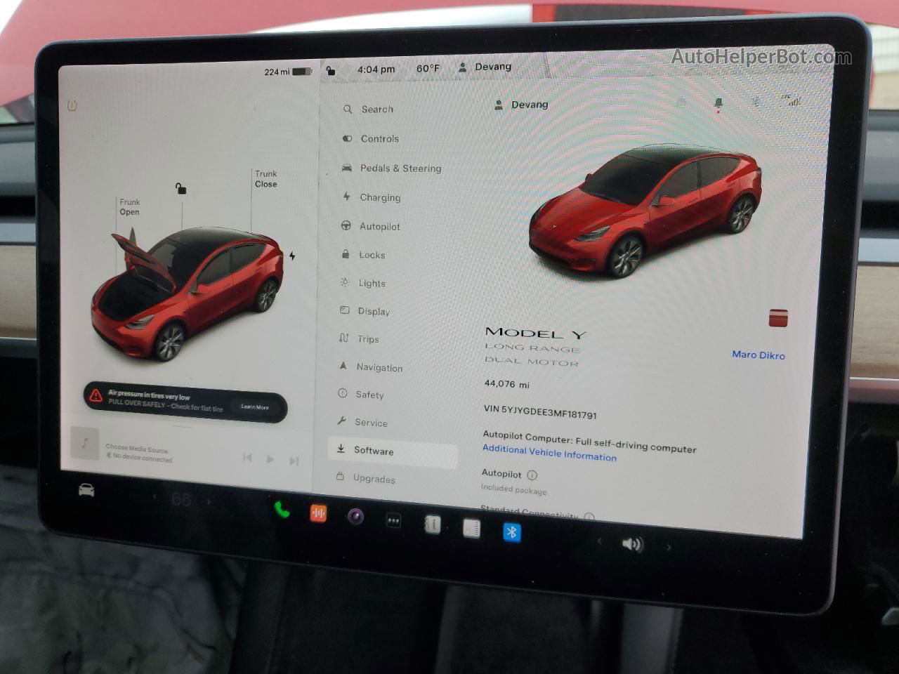 2021 Tesla Model Y  Red vin: 5YJYGDEE3MF181791