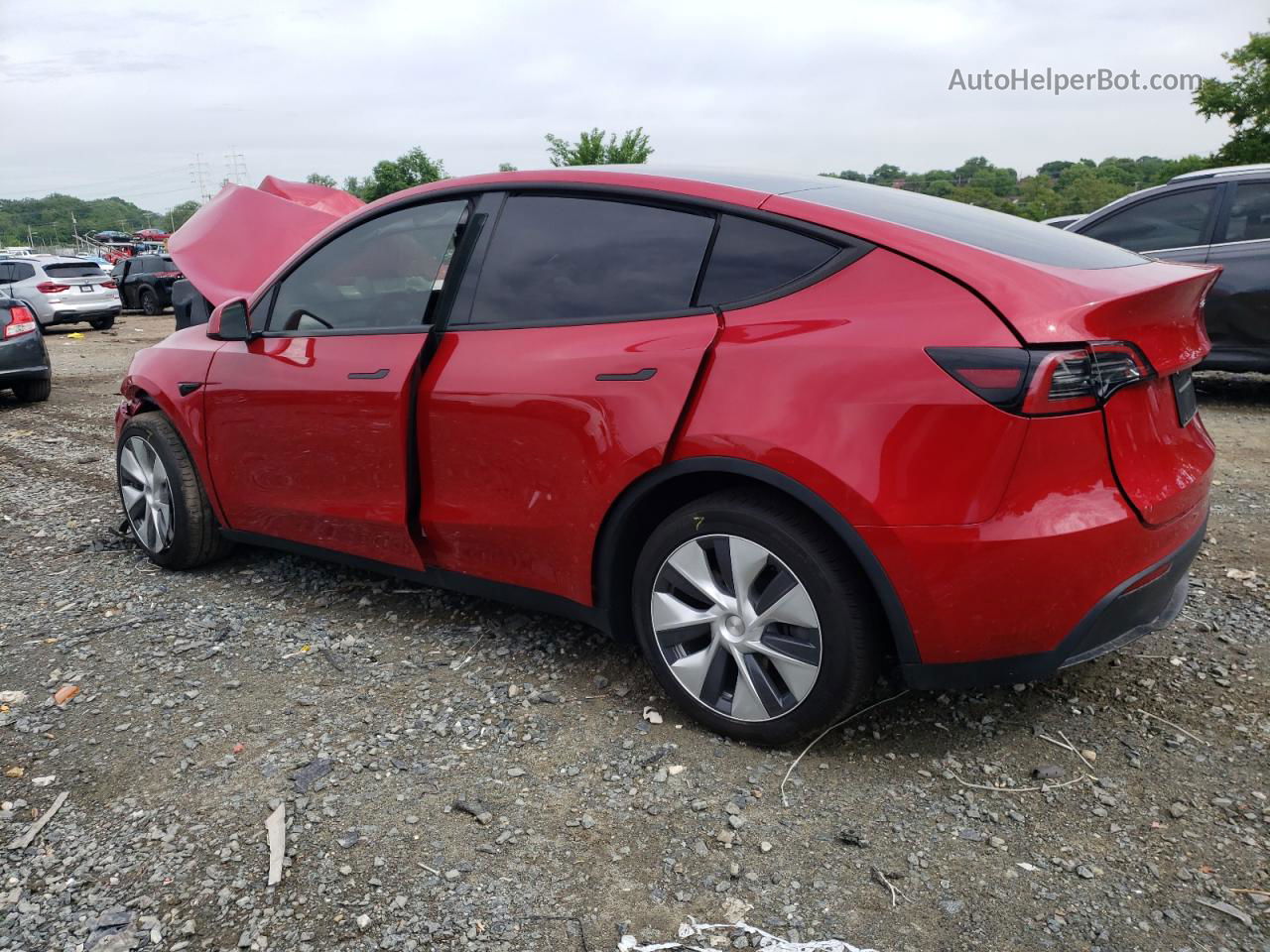 2021 Tesla Model Y  Красный vin: 5YJYGDEE3MF189731