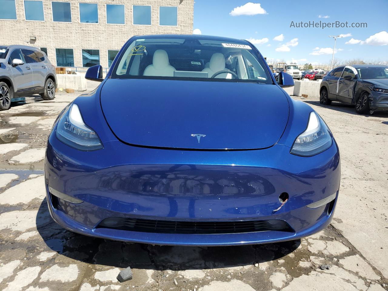 2020 Tesla Model Y  Синий vin: 5YJYGDEE4LF031087