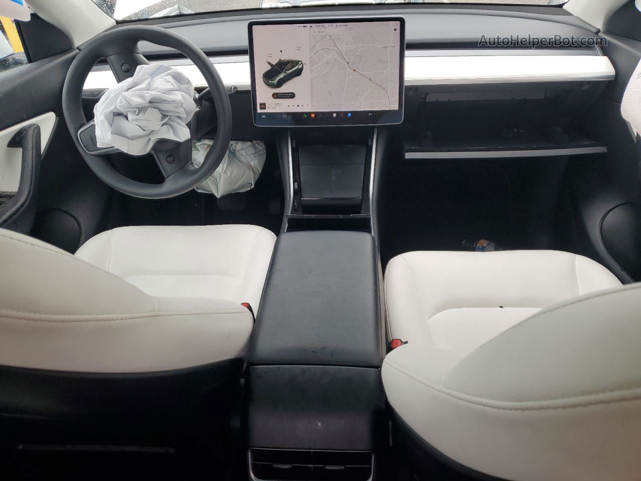 2020 Tesla Model Y  White vin: 5YJYGDEE4LF055499