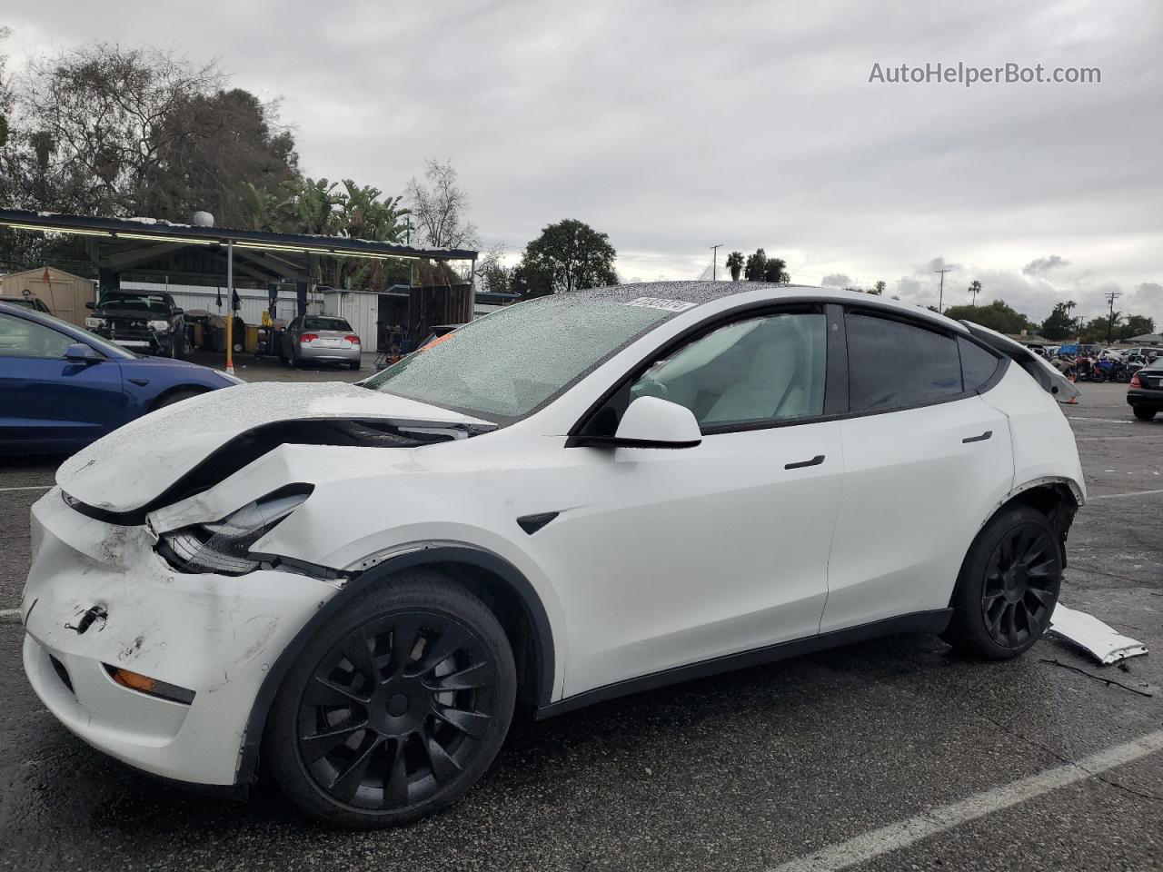 2020 Tesla Model Y  Белый vin: 5YJYGDEE4LF055499