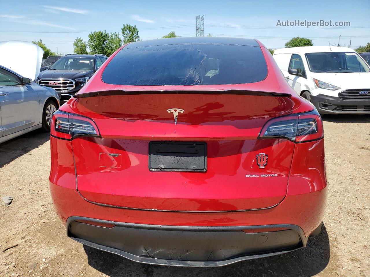 2021 Tesla Model Y  Красный vin: 5YJYGDEE4MF114360