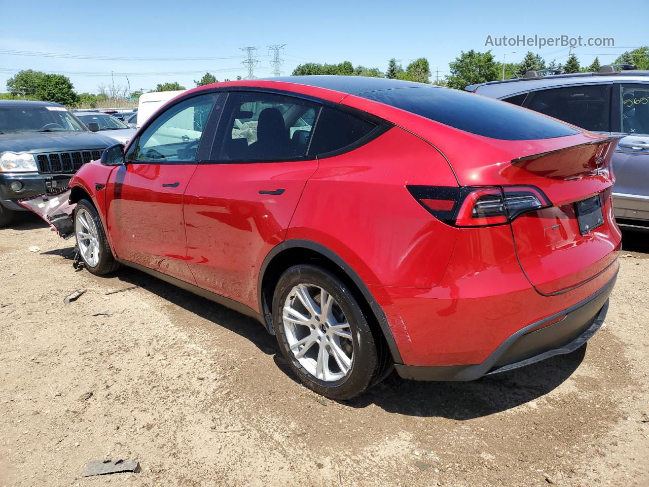 2021 Tesla Model Y  Red vin: 5YJYGDEE4MF114360