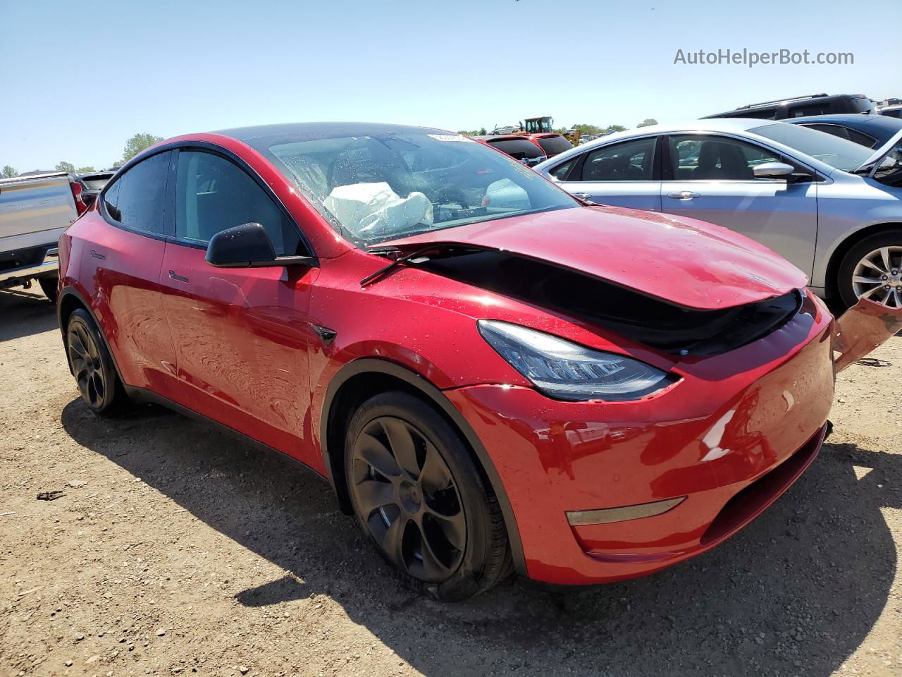 2021 Tesla Model Y  Красный vin: 5YJYGDEE4MF114360