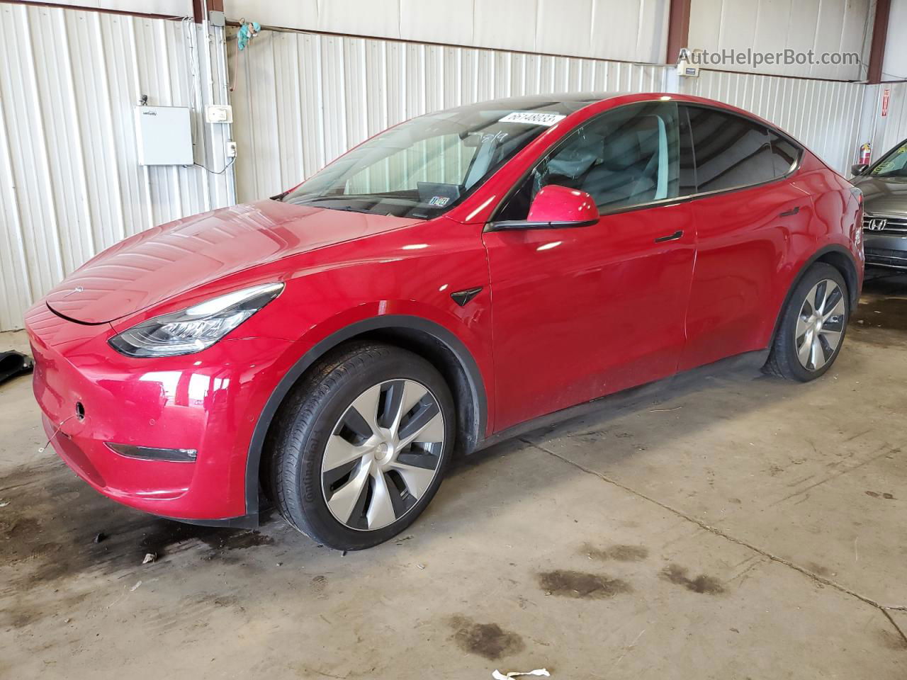 2021 Tesla Model Y  Red vin: 5YJYGDEE4MF256594