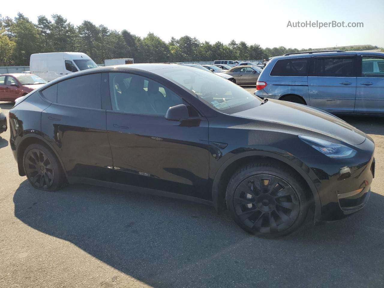 2021 Tesla Model Y  Black vin: 5YJYGDEE5MF122709