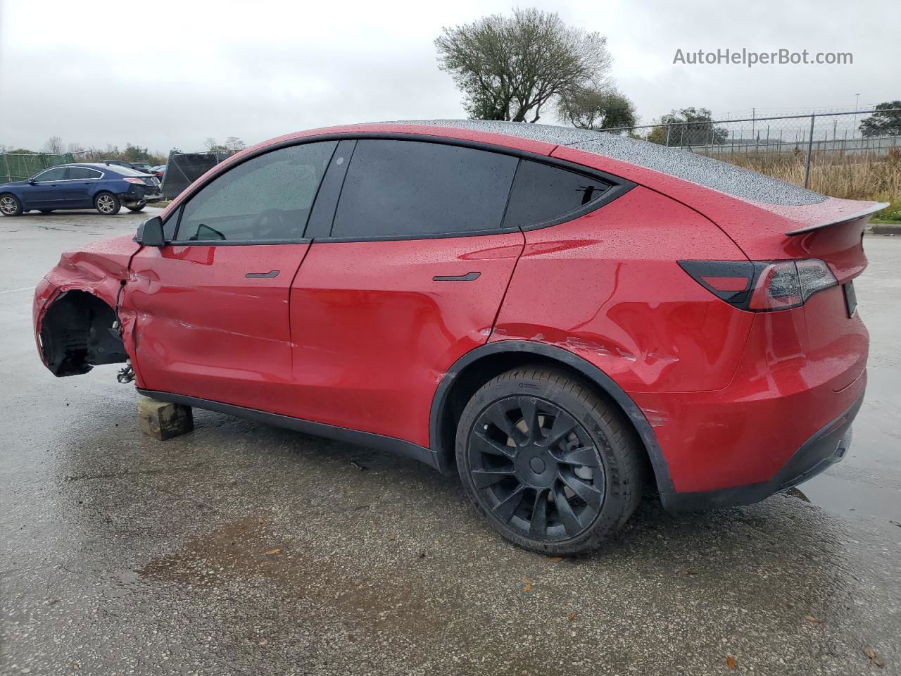 2021 Tesla Model Y  Red vin: 5YJYGDEE5MF184403