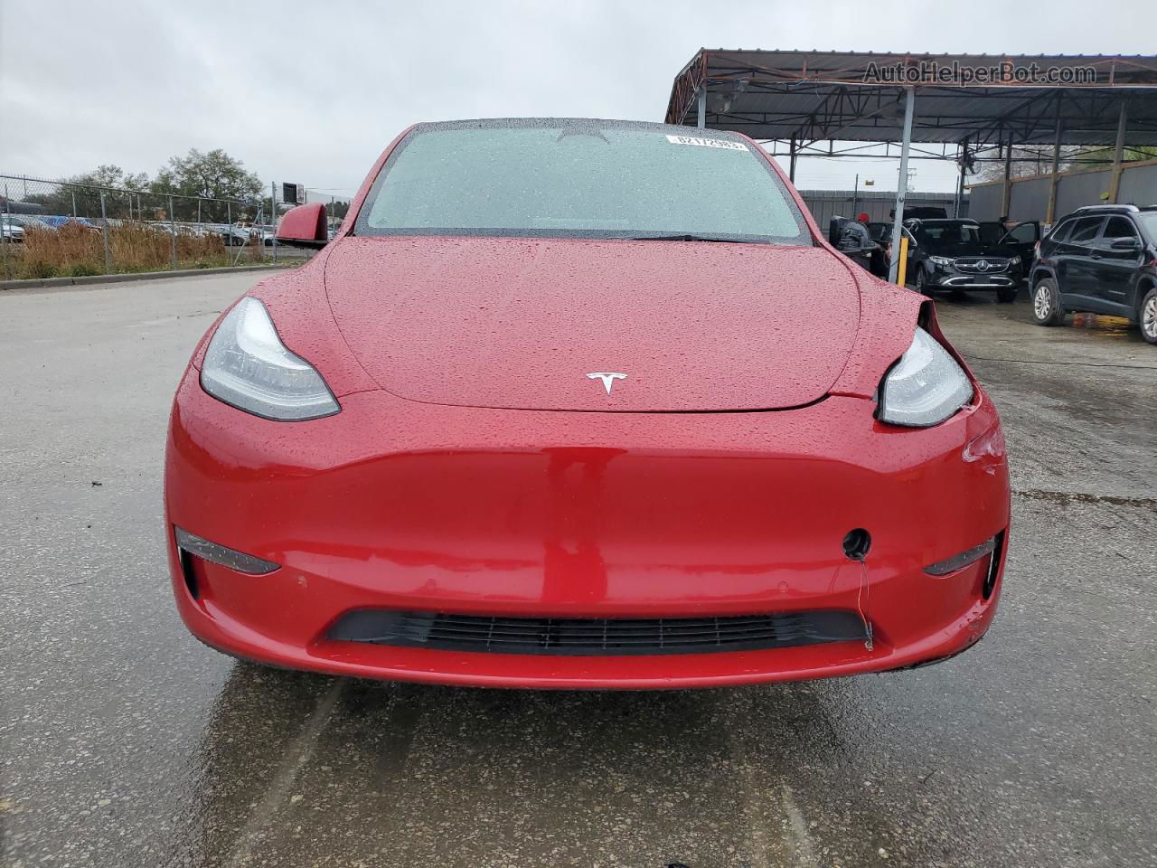 2021 Tesla Model Y  Red vin: 5YJYGDEE5MF184403