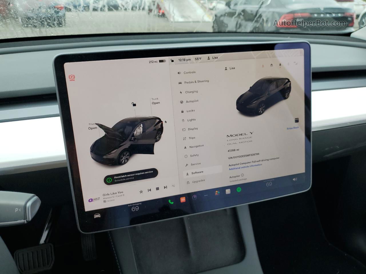 2021 Tesla Model Y  Black vin: 5YJYGDEE5MF228786