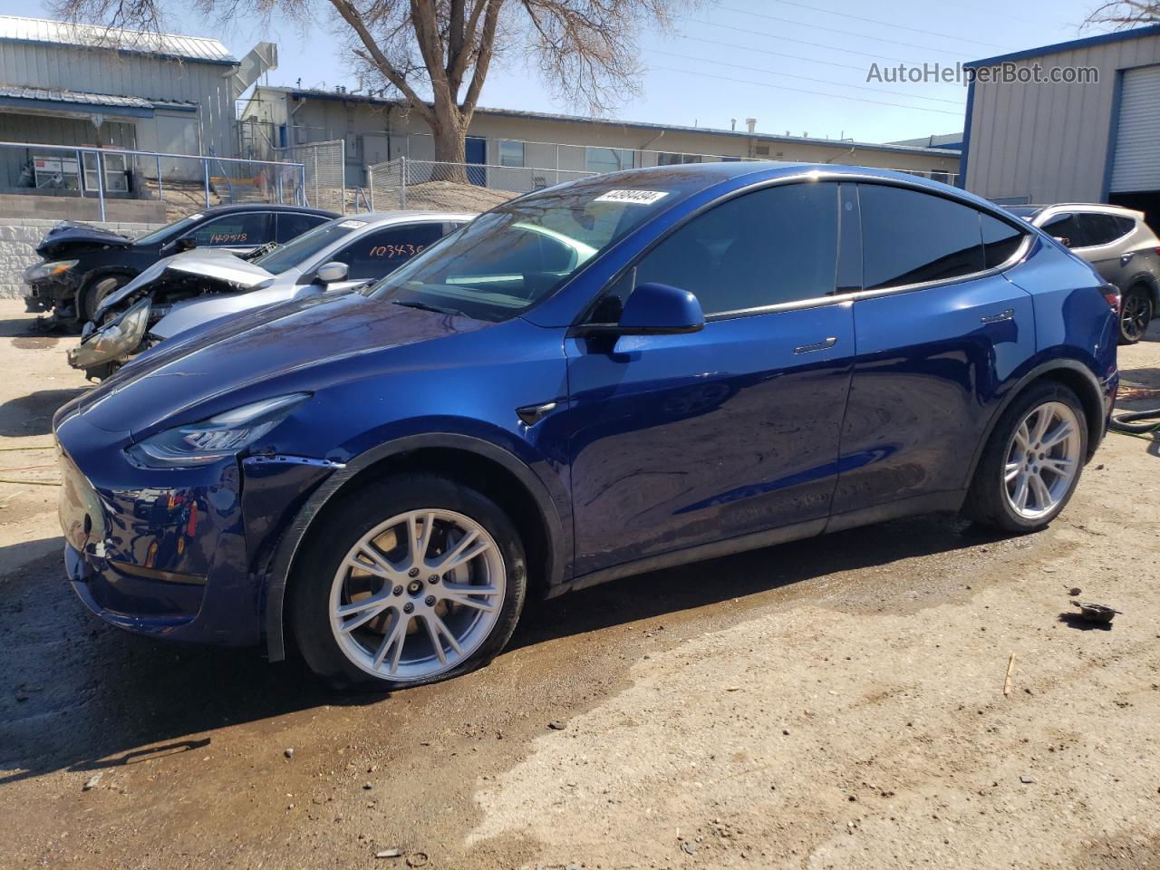 2021 Tesla Model Y  Blue vin: 5YJYGDEE5MF260962