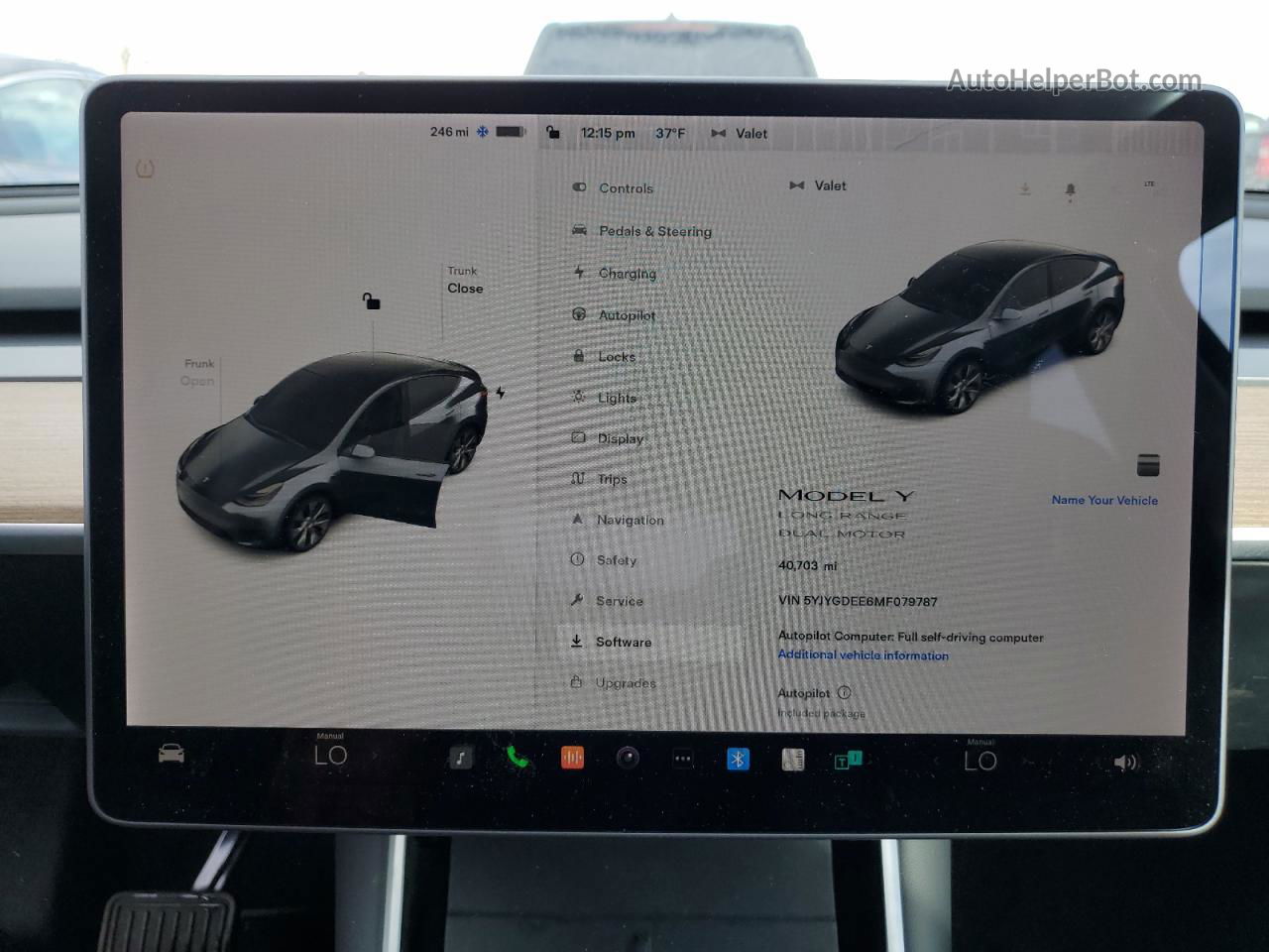 2021 Tesla Model Y  Gray vin: 5YJYGDEE6MF079787